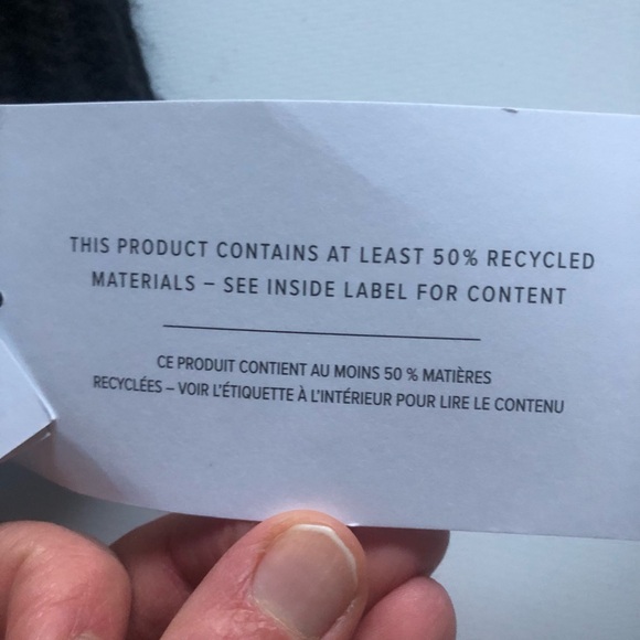 UGG Black Knit Rib Mittens - Picture 7 of 10